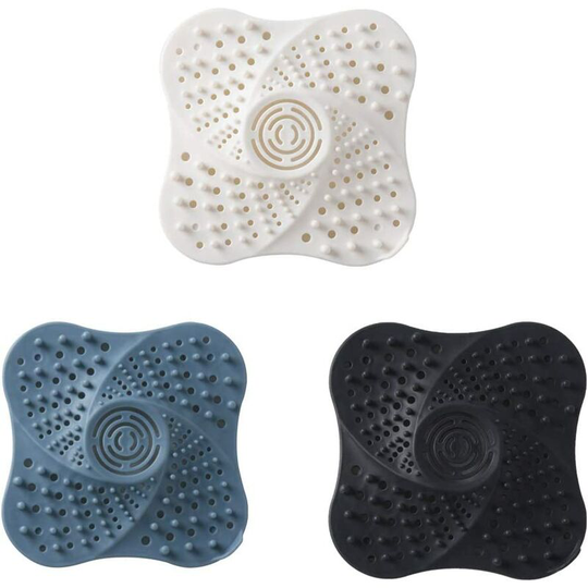 Shower Drain Hair Catcher,Preserve Silicone Tube Drain Hair Catcher Filter Stopper with Suction Cup for Bathroom Kitchen Rubber Bathtub Hair Cover
