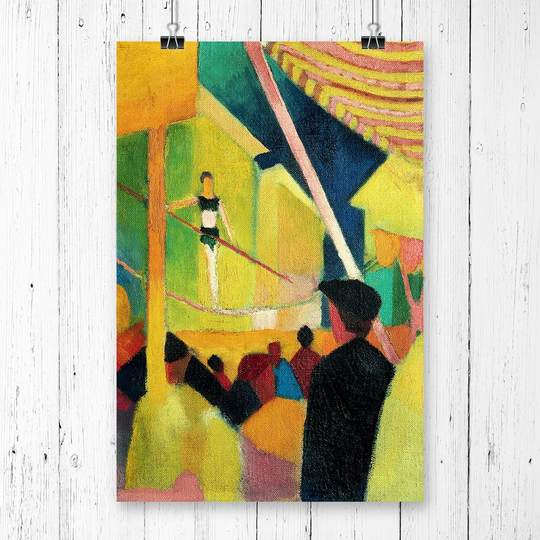 'Tightrope Walker -2' by August Macke Printing Print