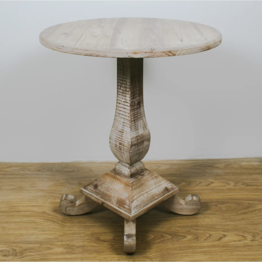 Coles Table Round Pillar 60Cm Wood