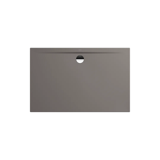 Superplan Zero 1100 x 1000 mm Steel Enamel Shower Tray - Warm Grey 70