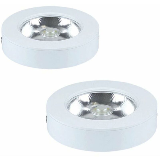 2-piece cabinet lighting, surface mounted led projector, Countertop lighting, 5W kitchen utensil lighting (hot white)