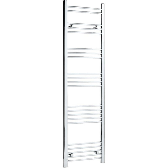 Duratherm - Dual Fuel Heated Towel Rail Chrome Designer Curved Manual Electric 1600 x 450mm - Silver