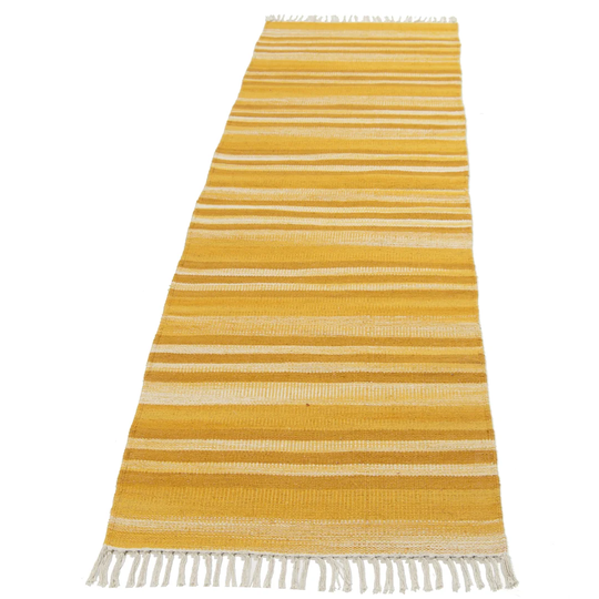 Auguste Handmade Kilim Cotton Yellow Rug