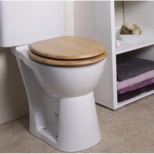 Cavazzo Bamboo Soft Close Round Standard Toilet Seat