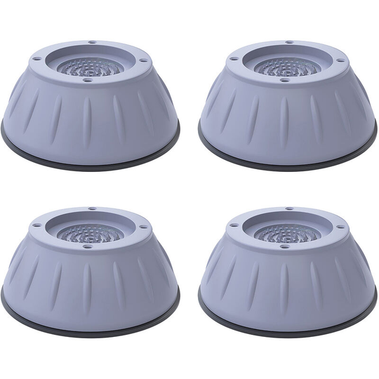 4 Pack Washing Machine Feet Pads Floor Mats Anti Vibration Non-Slip Shock-Proof Noise Cancelling Height Adjustable Pads for Washing Machine Dryer