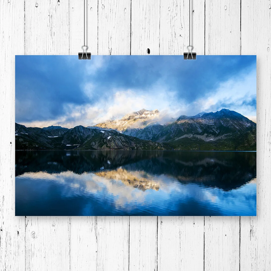 'Landscape Mountain Reflection in Lake' Photographic Print