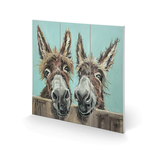 'Double Trouble' Painting Multi-Piece Image on Wood