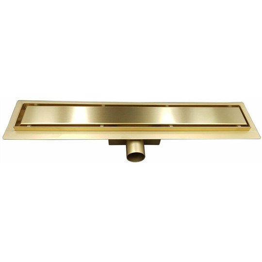 100cm Gold Coloured Stainless Steel Bathroom Floor Linear Shower Drain Sheet