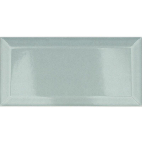 Metro Mint Light Green Ceramic Tile Sample - Green - Amiata