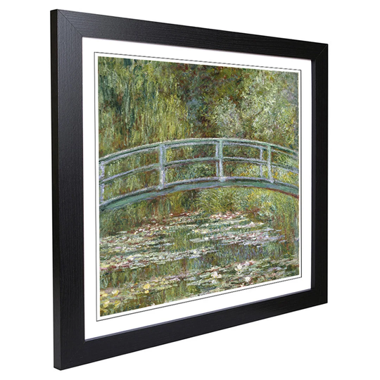 Japanese Bridge and Lilies by Claude Monet Framed Painting Print
