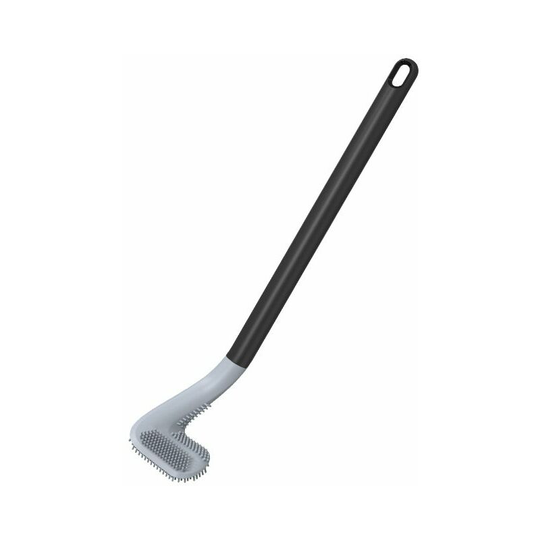 Golf Silicone Toilet Brush Long Handle Wall Cleaning Toilet Brush,41cm (Black)