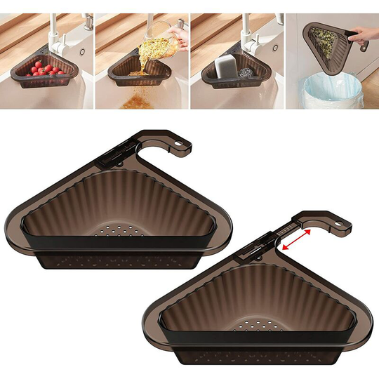 2 Stretchable Sink Drain Baskets for Most Kitchen Sinks, Swan Strainer Basket for Draining Residuum, Washing Fruit, Drip Drying Sponge, Easy to