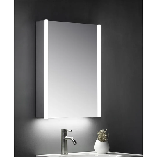 Cruise 50cm W x 70cm H Surface Mount Mirror Cabinet with LED Lighting