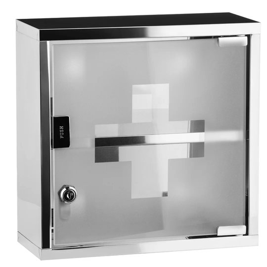 Cedric Stainless Steel 30cm x 30cm Surface Mount Medicine Cabinet