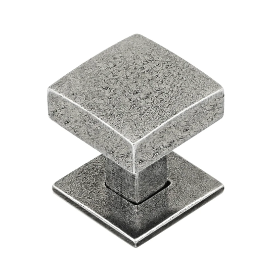 Healey Genuine Pewter Square Cabinet and Drawer Knob