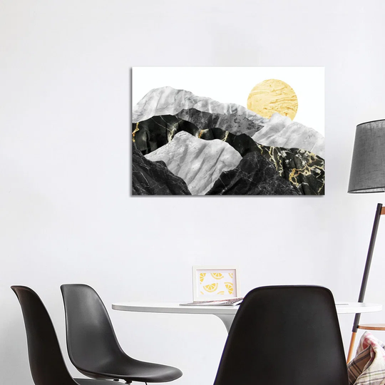 Marble Landscape IV by Amini54 - Wrapped Canvas Art Prints