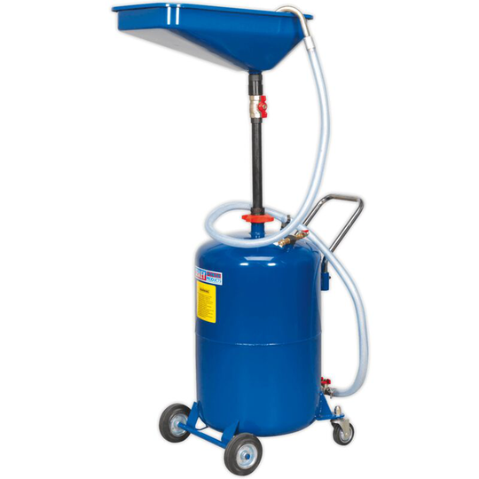 AK451DX Waste Oil Drainer 65L Air Discharge - Sealey