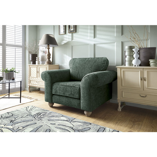 Ingrid Armchair in Jungle Green - color Jungle Green - Jungle Green