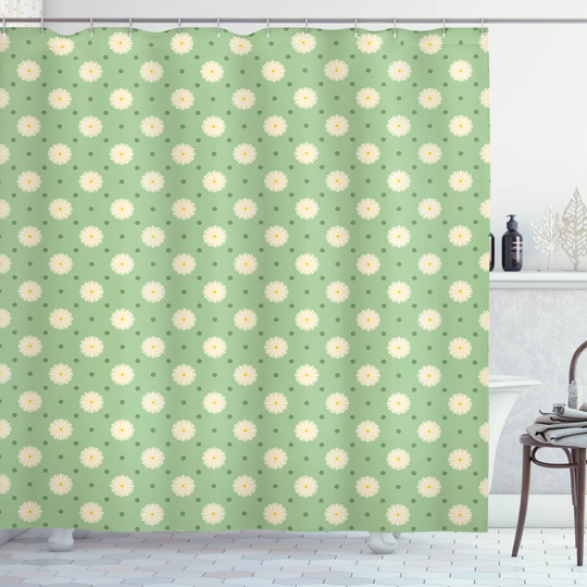 Basma Polyester Shower Curtain Set