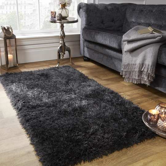 Denson Shaggy Charcoal Rug