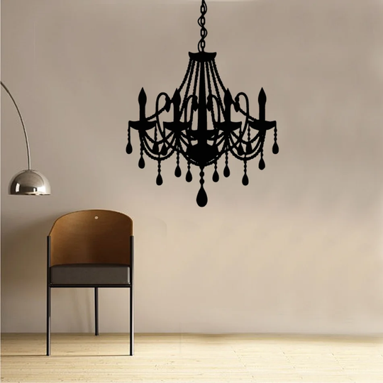 Vintage Chandelier Wall Sticker
