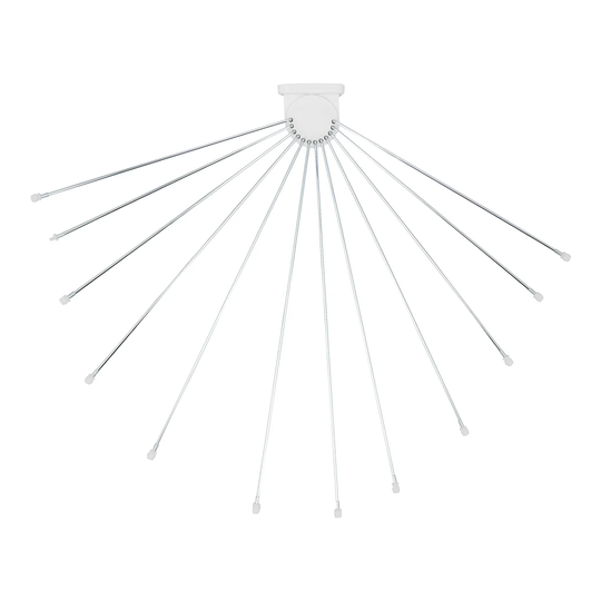 Lozano 96cm U-Shaped Fixed Shower Curtain Rail