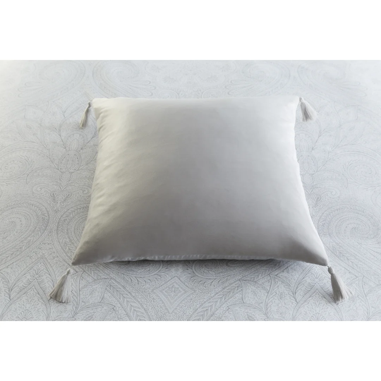 Truesdale Sophisticated Grey Square Cushion with Filling