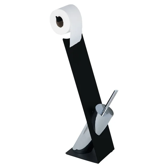 Miramar Free-Standing Toilet Roll and Brush Holder