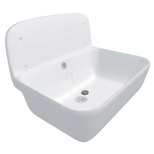 Schwarz 55cm L x 45cm W Wall Hung Handwash Station