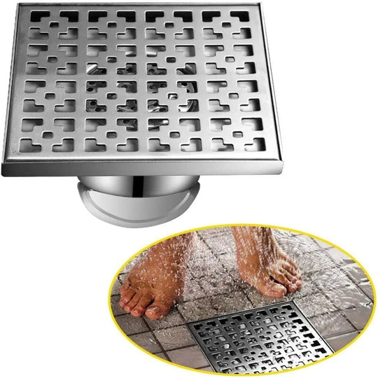 Outdoor Floor Drain Floor Drain And Shower Drain Floor Drain Drain Siphon With Fragrance Stopper And Hair Sieve Silver 15×15cm