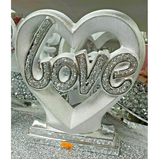 Fargo Crushed Diamond Love Heart Letter Block