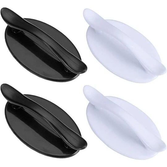 Perlerare - 4 Pcs Self Adhesive Window Handle, Self Adhesive Handle, Sliding Door Adhesive Handle For Window Cupboard Drawer Cabinet Refrigerator