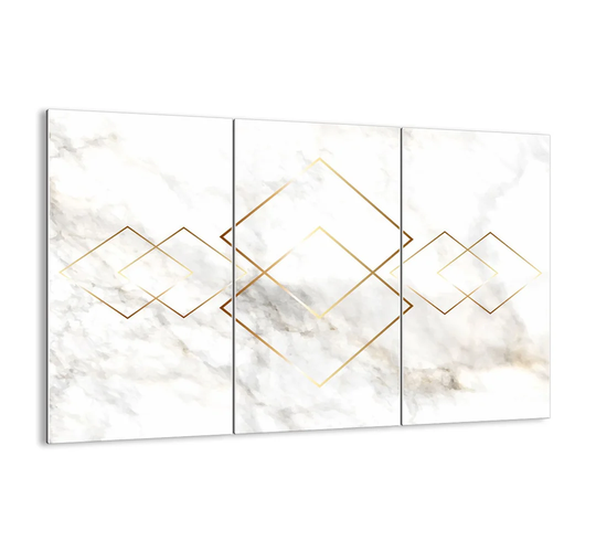 Infinity View - 3 Piece Unframed Graphic Art Print Set on Glass