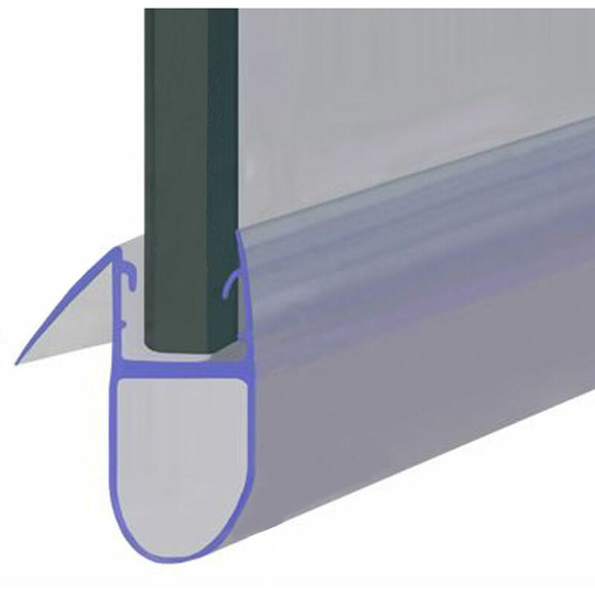 Shower Seal for Screens, Doors or Panels | Fits 8, 9 or 10mm Glass | Seals 10-15mm Gaps | SEAL052 (140cm) - Clear