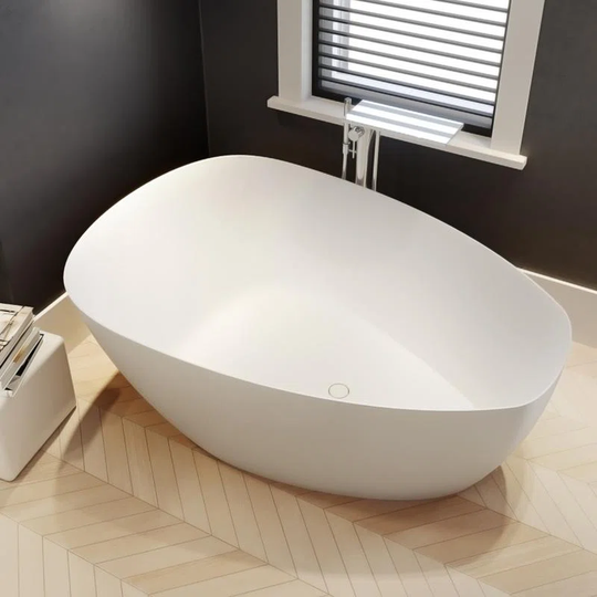 Island Bathtub In Solid Surface RIHO TOLEDO 160X79/110X56/62 Cm
