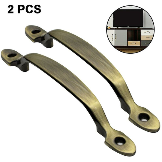 2pcs 158mm Pulls Metal Door Handle Kitchen Cabinet Furniture Wardrobe Medicine Handle In Door Hardware Green Bronze