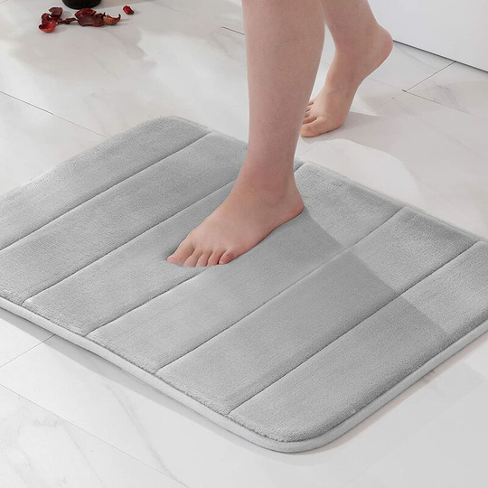 Norcks - Memory Foam Bath Mats Non Slip Bathroom Mat Bath Rug Shower Mat Coral Fleece Softness Highly Absorbent Washable Bathroom Rug Bath Mats for