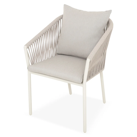 Denson Set 6 Chiars Nea L.59 L.58 H.80 White/grey