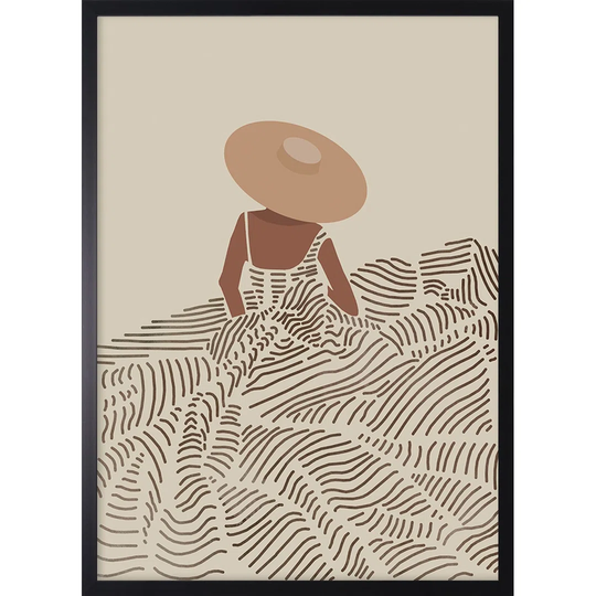 Woman in a Dress II - Picture Frame Graphic Art