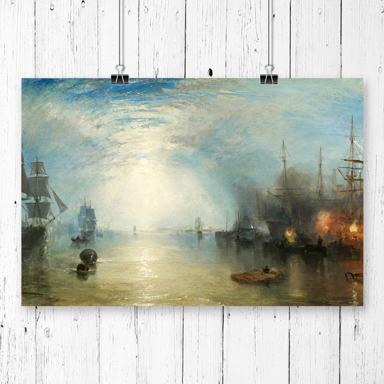 Keelman heaving Coals' by J.M.W. Turner Wall Art
