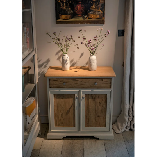 1 Drawer 81Cm W Solid Wood Combi Chest