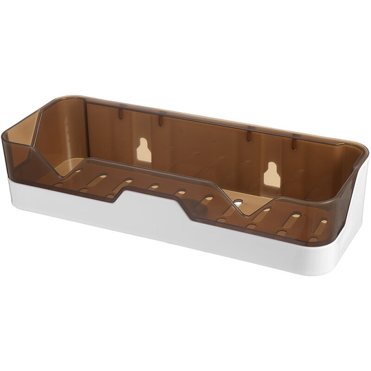 Shower Bathroom Shelf Wall Mounted Caddy Holder 1PC Shower Caddy Brown