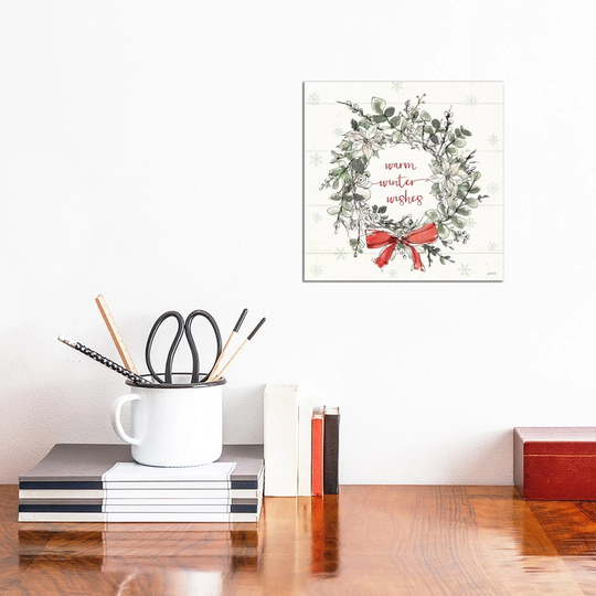 Modern Farmhouse VII Christmas - Wrapped Canvas Typography