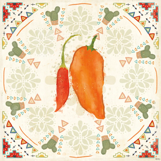 Tex Mex Fiesta VI by Veronique Charron - Wrapped Canvas Painting Print