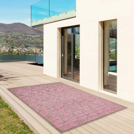 Pink/Brown Rug