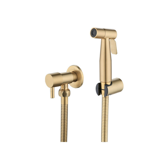 Bette Stainless Steel Bidet and Toilet Toilet Sprayer, Bidet Sprayer Kit, Faucet Sprayer Sprayer (Gold)