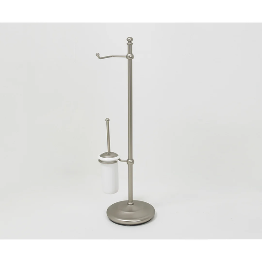 Freestanding Toilet Roll Holder with Toilet Brush