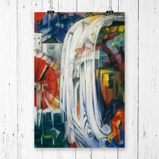 'The Bewitched Mill' by Franz Marc Printing Print
