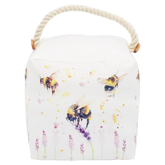 Melancon Bees Fabric Door Wedge