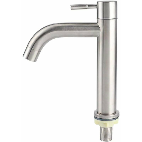 Faucet, G1/2 Simple stainless steel Simple Simple Tap Slab Water Type Type Tap Tap Bath Accessory For the Home Kitchen Bathroom (Simple Cylinder Cold